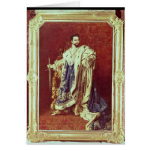 Ludwig II 1887 Hälsningskort