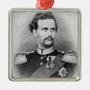 Ludwig II av Bayern Julgransprydnad Metall