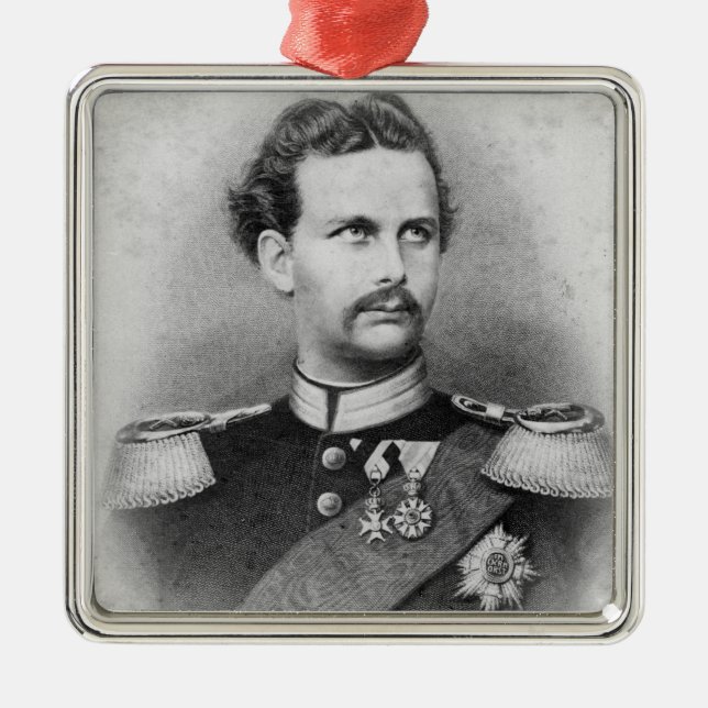 Ludwig II av Bayern Julgransprydnad Metall (Framsidan)