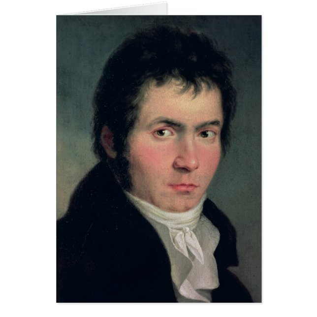 Ludwig Van Beethoven 1804 Hälsningskort (Framsidan)