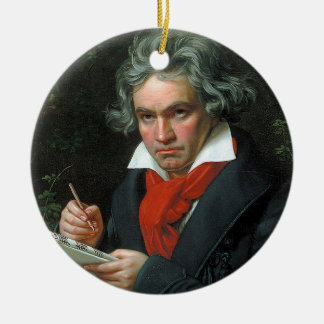 Ludwig van Beethoven, 1820 Julgransprydnad Keramik