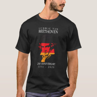 Ludwig Van Beethoven 250 1770-2020 Music Älskare G T Shirt