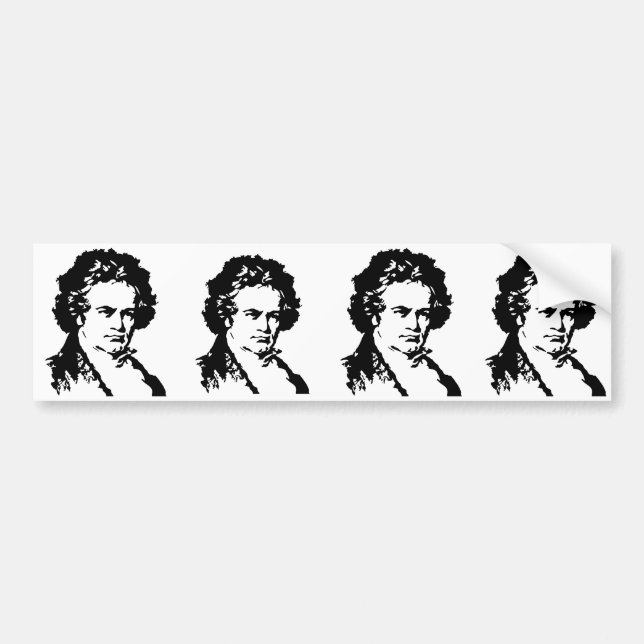 Ludwig Van Beethoven Bildekal (Framsidan)
