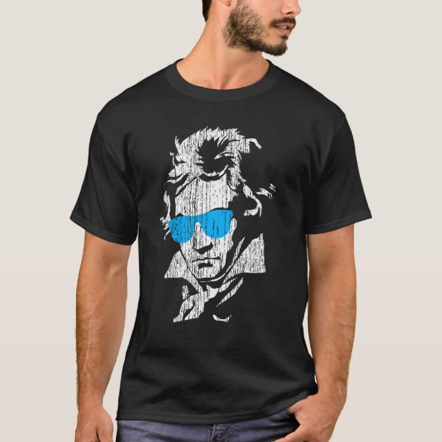 Ludwig Van Beethoven Classical Music Composer T Shirt (Framsida)