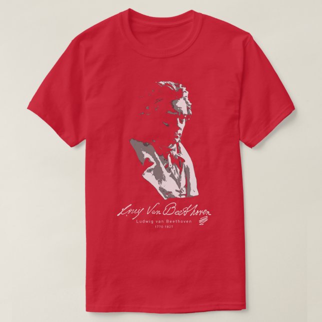 Ludwig van Beethoven Classical MusicPiano 1 T Shirt (Design framsida)