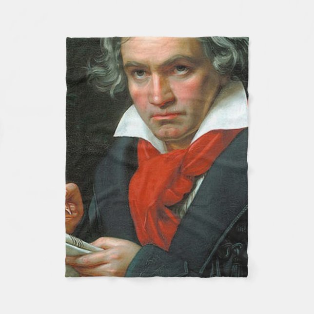 Ludwig Van Beethoven Fleecefilt (Framsidan)