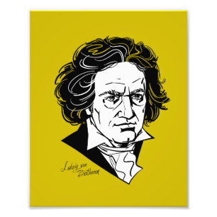 Ludwig van Beethoven Fototryck