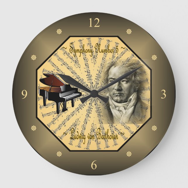 Ludwig van Beethoven ~ German Composer ~ Pianist ~ Stor Klocka (Framsida)