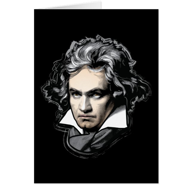 Ludwig Van Beethoven Hälsningskort (Framsidan)