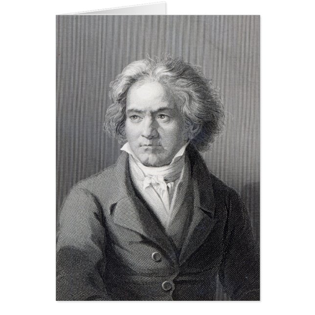 Ludwig Van Beethoven Hälsningskort (Framsidan)