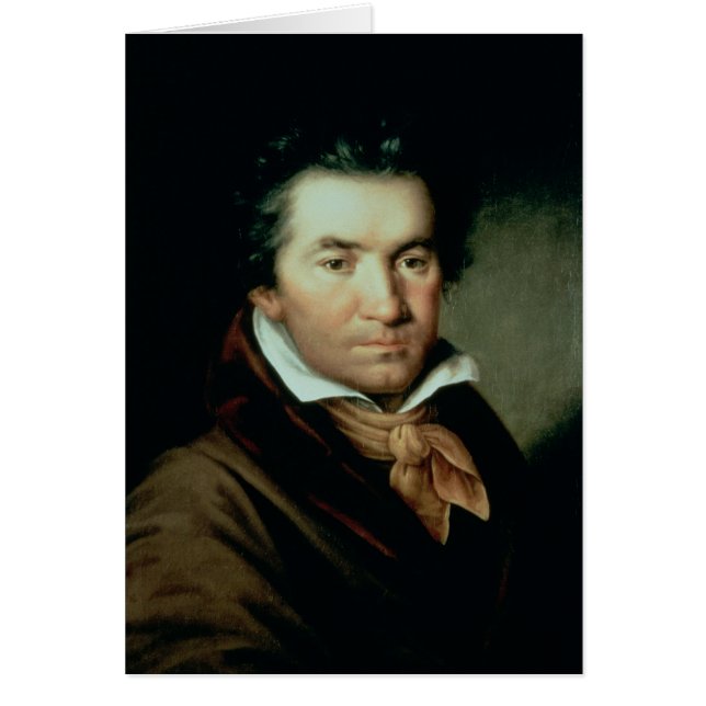 Ludwig Van Beethoven Hälsningskort (Framsidan)