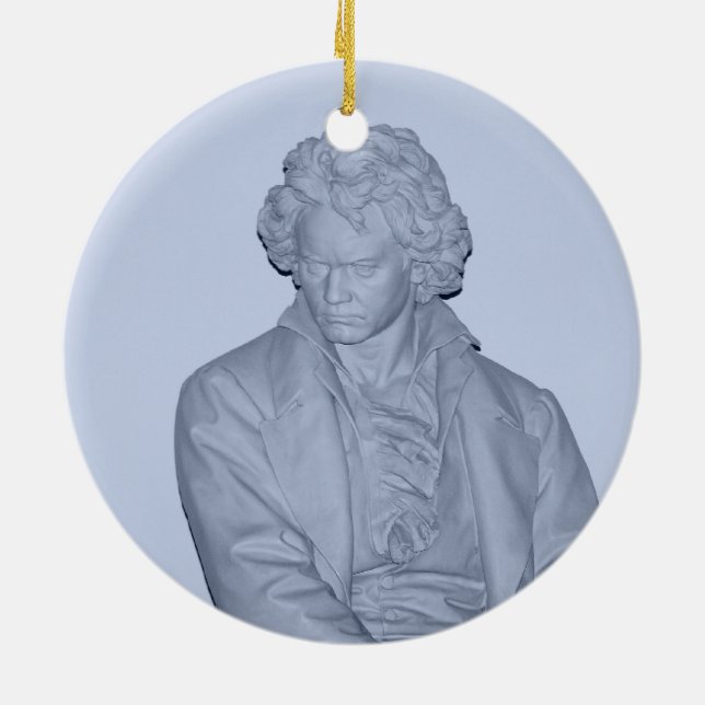 Ludwig Van Beethoven Julgransprydnad Keramik (Baksidan)
