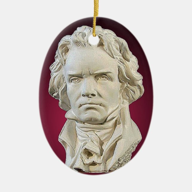 Ludwig Van Beethoven julprydnad Julgransprydnad Keramik (Framsidan)