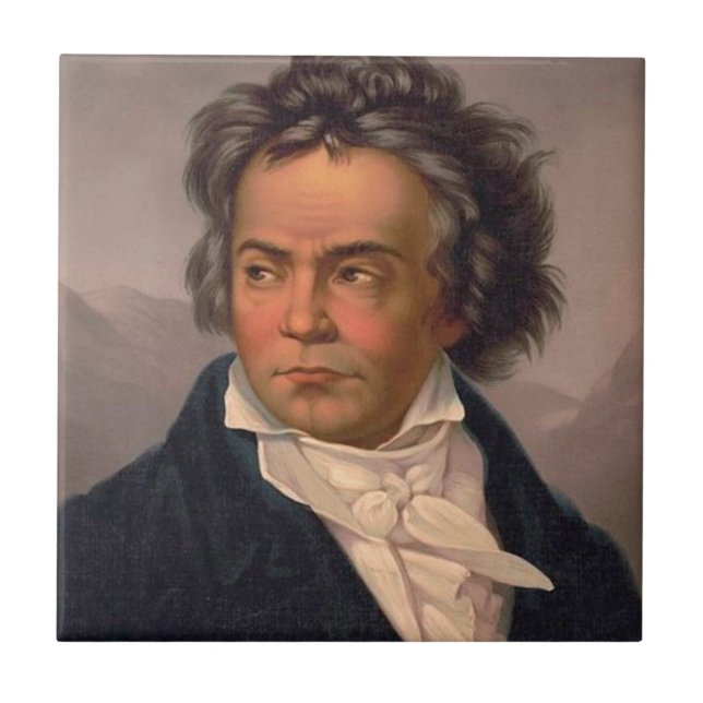 Ludwig Van Beethoven Kakelplatta (Framsidan)