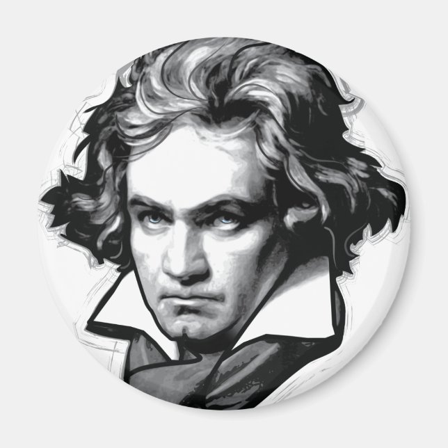 Ludwig van Beethoven Magnet (Framsidan)