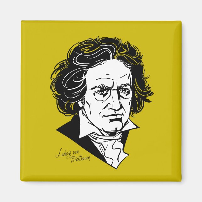 Ludwig van Beethoven Magnet (Framsidan)