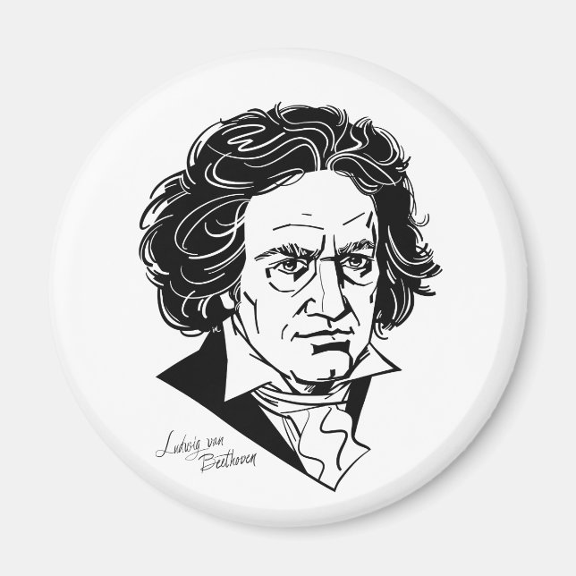Ludwig van Beethoven Magnet (Framsidan)
