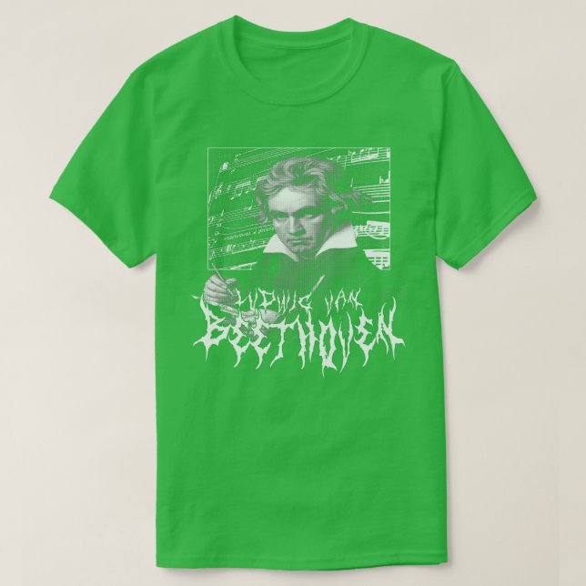 Ludwig Van Beethoven Metall T Shirt (Design framsida)