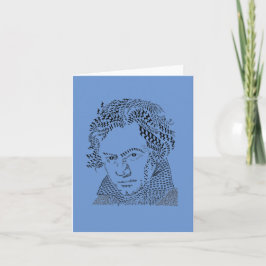 Ludwig van Beethoven, musik noter, musiksymboler Anteckningskort