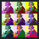 Ludwig Van Beethoven Pop Art Fototryck<br><div class="desc">Beethoven (1770-1827) var en klassisk och romantisk kompositör och pianist</div>
