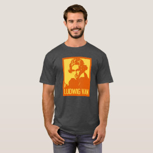 Ludwig Van Beethoven Pop Art Porträtt T Shirt