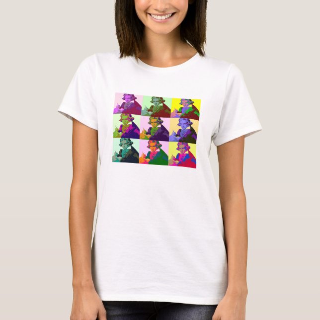Ludwig Van Beethoven Pop Art Tee (Framsida)