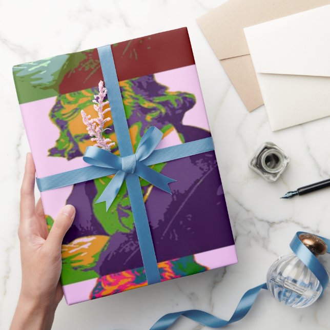 Ludwig Van Beethoven Pop Art Wrapping Papper Presentpapper (Gifting)