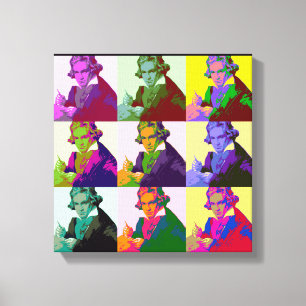 Ludwig Van Beethoven Popkonst Canvastryck