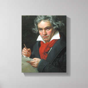 Ludwig van Beethoven Porträtt Canvastryck