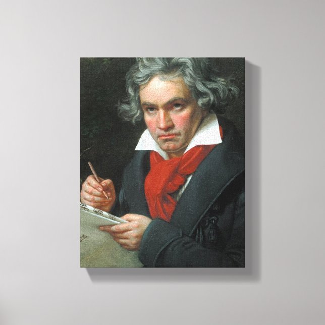Ludwig van Beethoven Porträtt Canvastryck (Framsida)