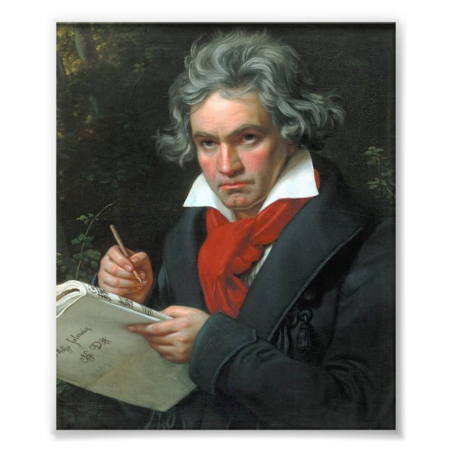 Ludwig van Beethoven Porträtt Fototryck (Framsidan)