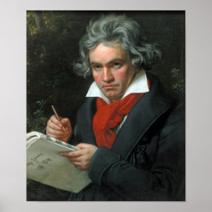 Ludwig van Beethoven Porträtt Poster