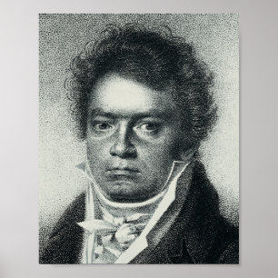 Ludwig Van Beethoven Porträtt Poster