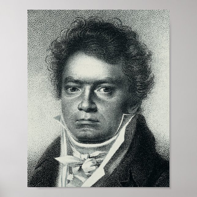 Ludwig Van Beethoven Porträtt Poster (Framsidan)