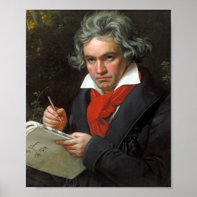 Ludwig van Beethoven Porträtt Poster (Framsidan)