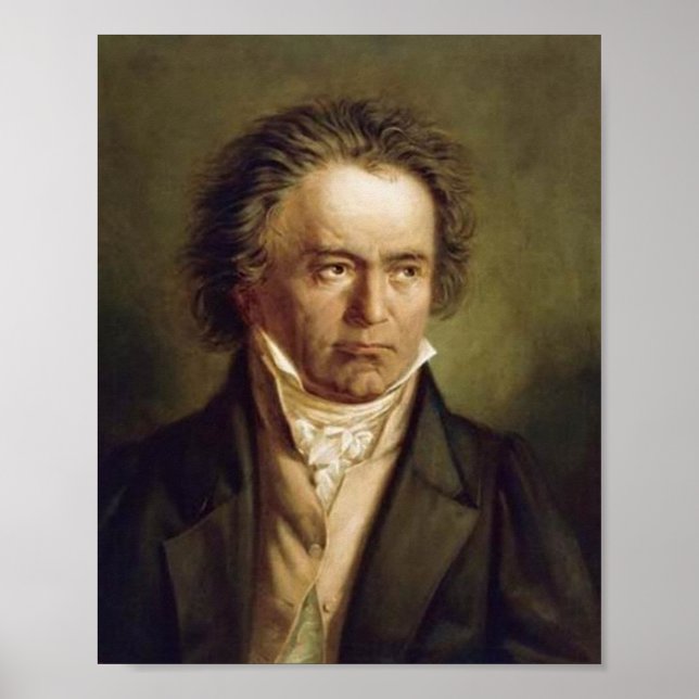 Ludwig Van Beethoven Porträtt Poster (Framsidan)