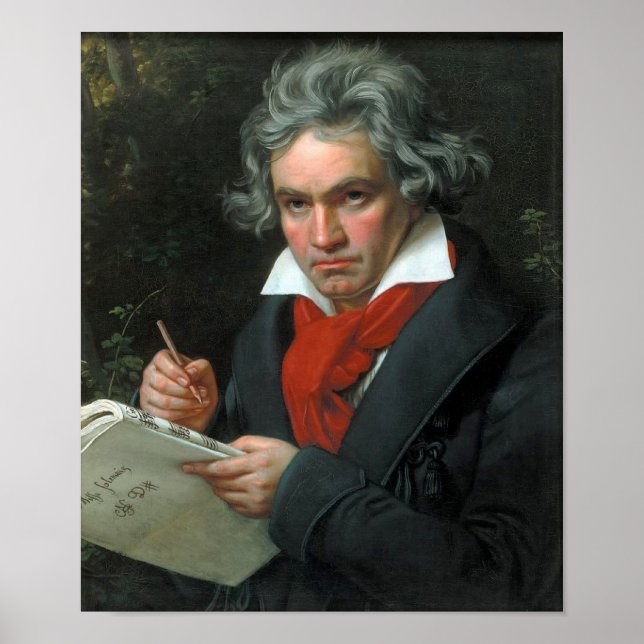 Ludwig van Beethoven Porträtt Poster (Framsidan)