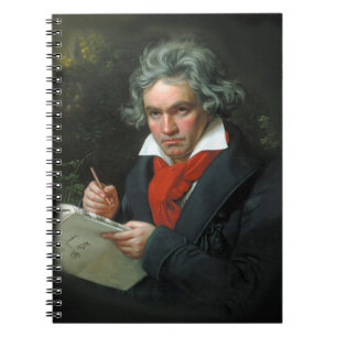 Ludwig van Beethoven Porträtt Vintage Anteckningsbok