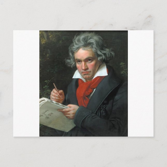Ludwig van Beethoven Porträtt Vykort (Framsida)