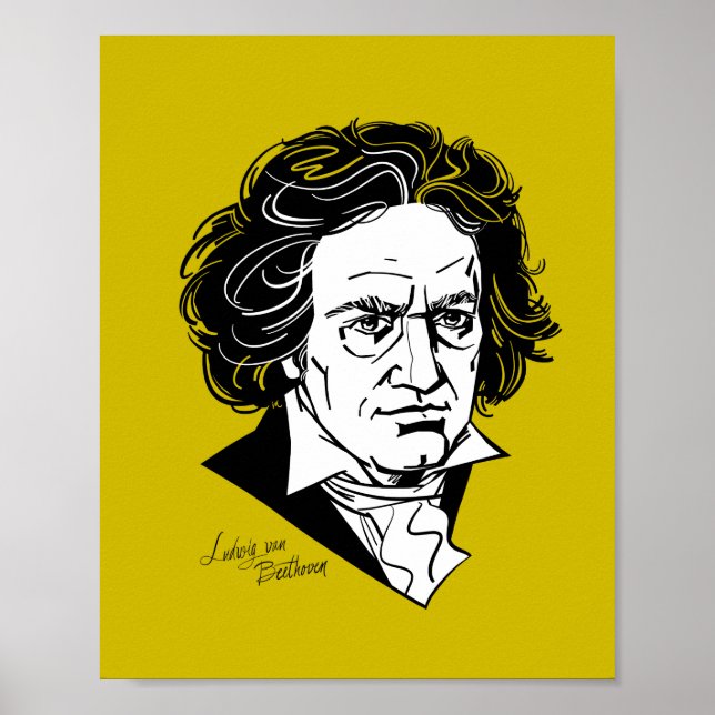 Ludwig van Beethoven Poster (Framsidan)