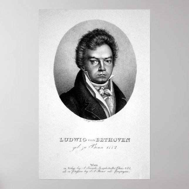 Ludwig van Beethoven Poster (Framsidan)