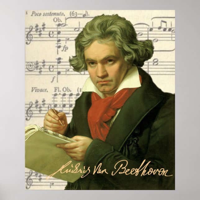 Ludwig Van Beethoven Poster (Framsidan)