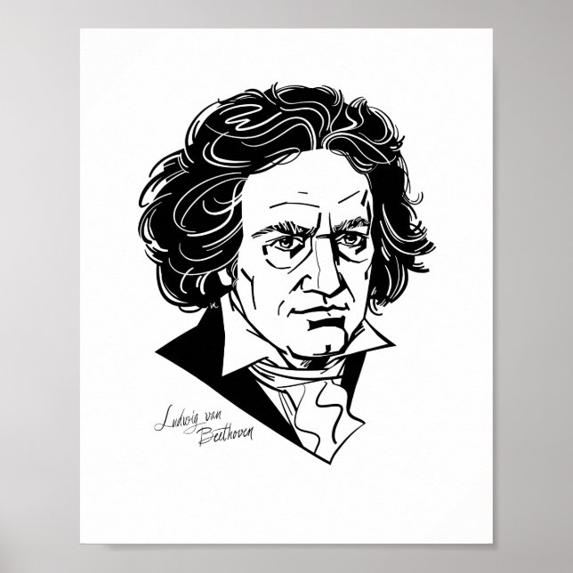 Ludwig van Beethoven Poster (Framsidan)