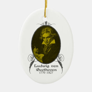 Ludwig Van Beethoven prydnad Julgransprydnad Keramik