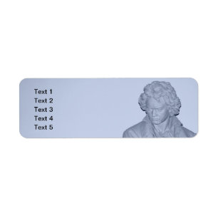 Ludwig van Beethoven Returadress Etikett