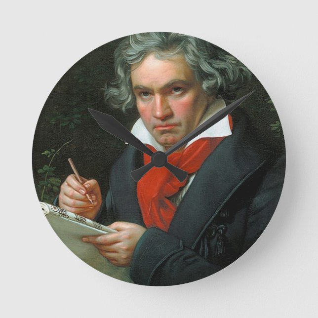 Ludwig Van Beethoven Rund Klocka (Framsida)
