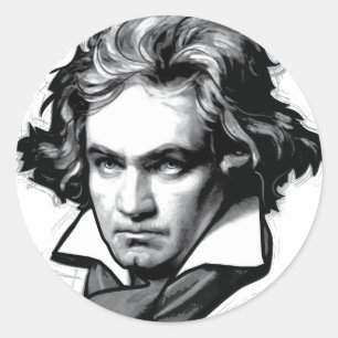 Ludwig van Beethoven Runt Klistermärke