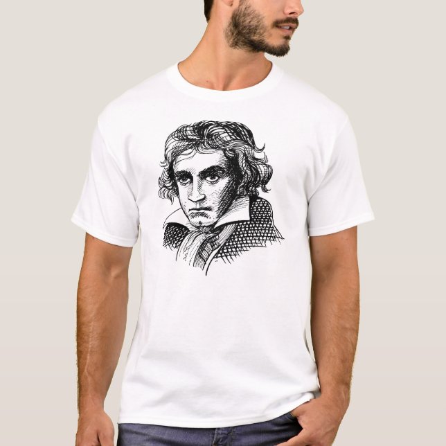 Ludwig Van Beethoven skjorta Tee Shirt (Framsida)