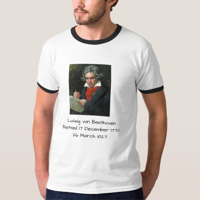 Ludwig van Beethoven T Shirt (Framsida)