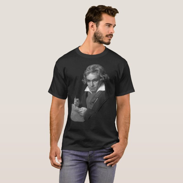 Ludwig Van Beethoven T Shirt (Hel framsida)